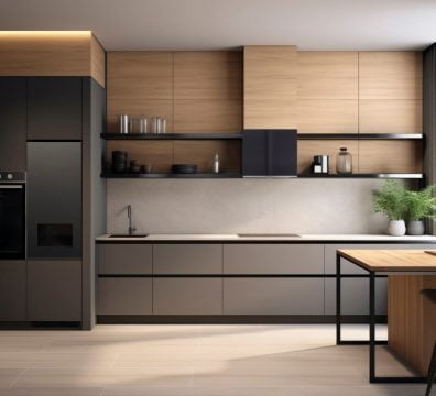 Minimalist Wood & Charcoal