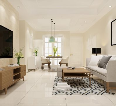 Neutral Chic & Geometric Accents